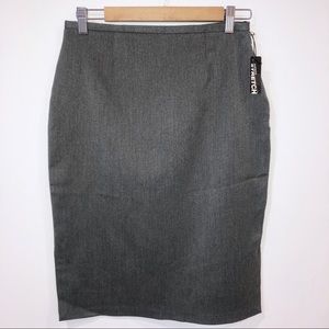 Express Gray Pencil Skirt